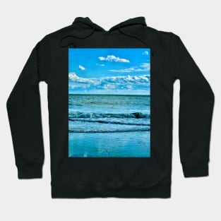 Waves of the Atlantic on a Clear Day by Pamela Storch Hoodie